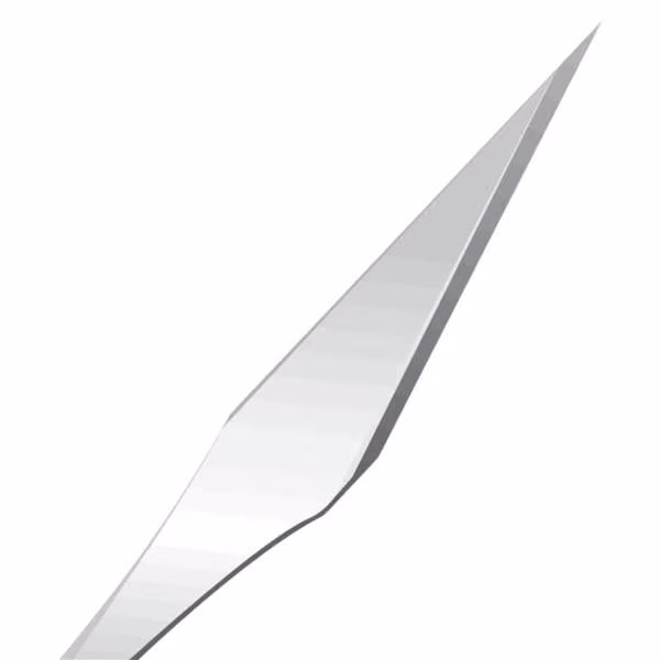 72-1502 — SURGICAL SPECIALTIES STAB KNIFE STRAIGHT BLADE & THREADED TIP, 15 DEGREE.