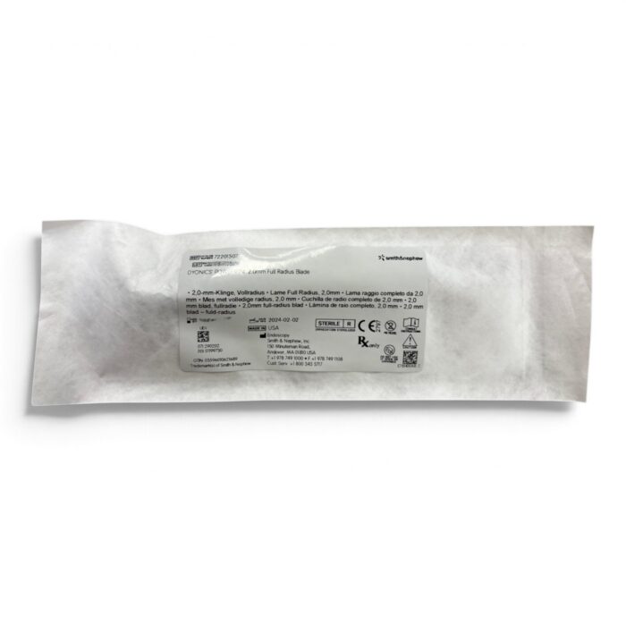72201507 — SMITH & NEPHEW ENDOSCOPIC SURGERY BLADE DYONICS POWERMINI 2.0MM FULL RADIUS BLADE (BLUE).
