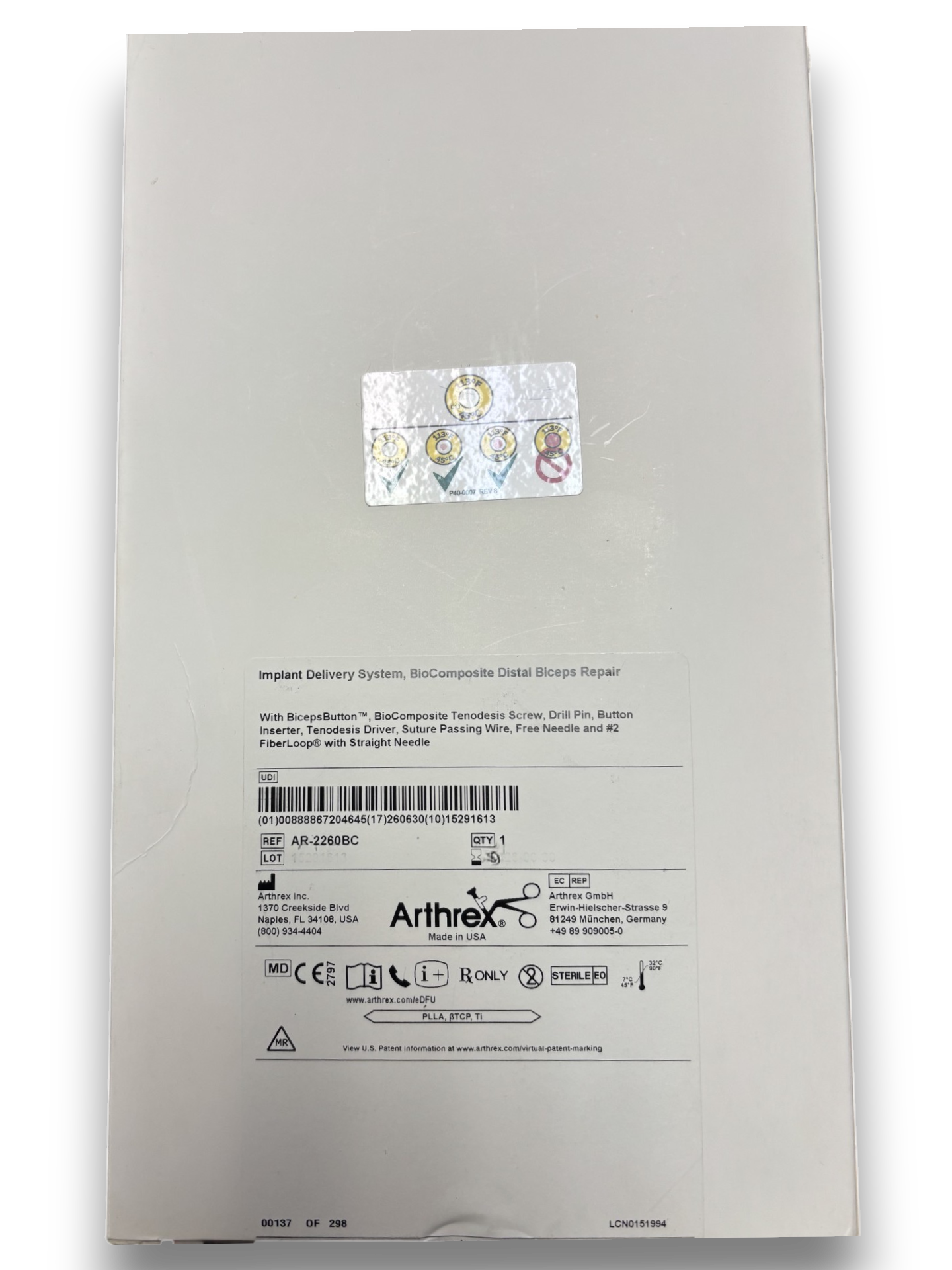 AR-2260BC ARTHREX AR-2260BC