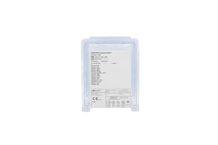 9864 - STRYKER LEIBINGER MEDPOR SURGICAL IMPLANT, 44X43X6MM, PTERIONAL RIGHT