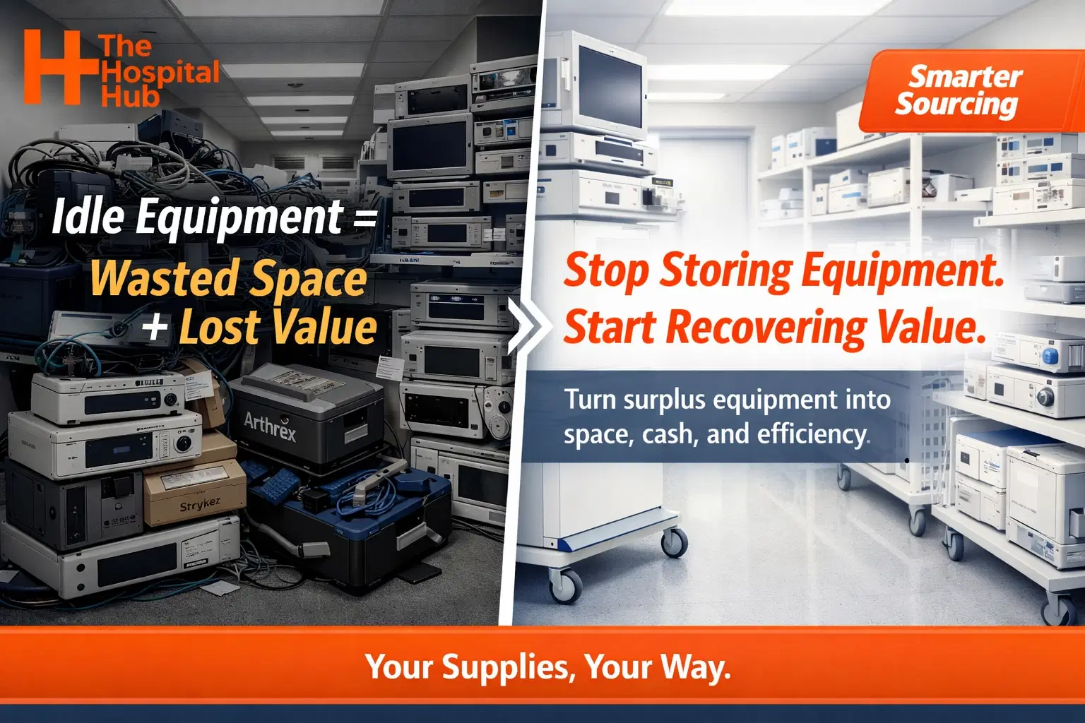 Sell surplus medical equipment from hospitals and surgery centers