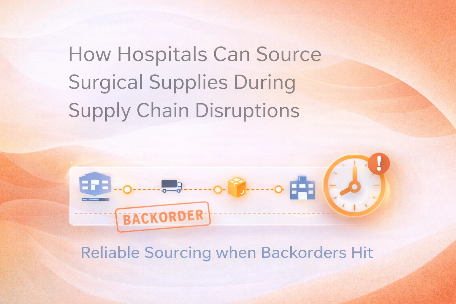Surgical supply backorder alternative for hospitals using OEM surgical supplies