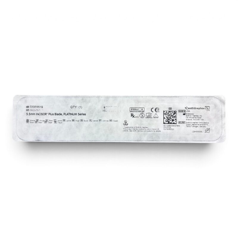 72203519 - SMITH & NEPHEW 5.5MM INCISOR PLUS BLADE, PLATINUM SERIES