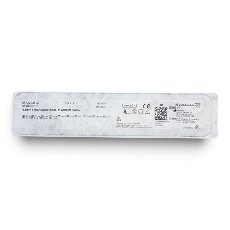 72203523 - SMITH & NEPHEW 4.5MM SYNOVATOR BLADE, PLATINUM SERIES