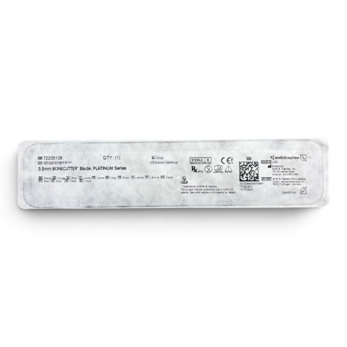 72205108 - SMITH & NEPHEW 3.5MM BONECUTTER BLADE, PLATINUM SERIES
