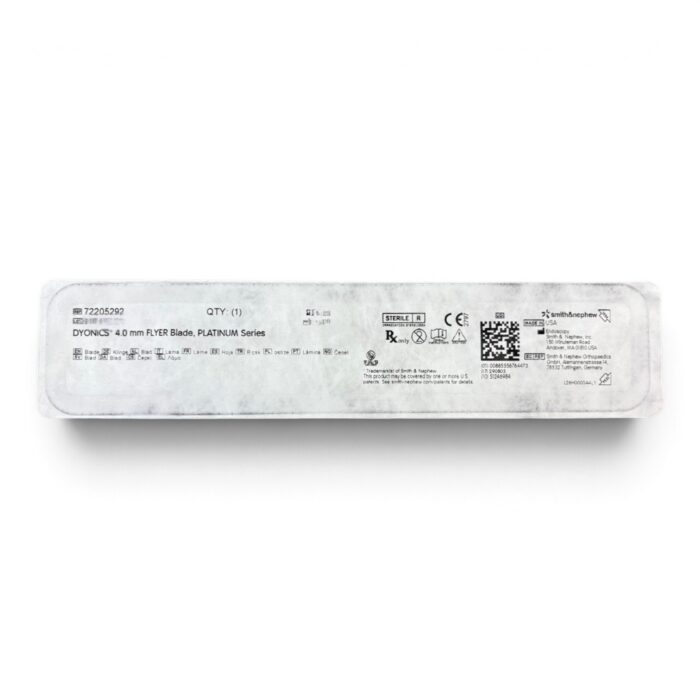72205292 - SMITH & NEPHEW DYONICS 4.0MM FLYER BLADE, PLATINUM SERIES