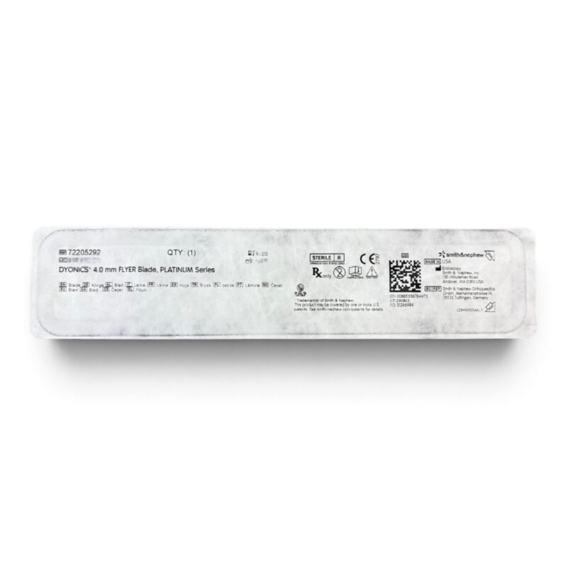 72205292 - SMITH & NEPHEW DYONICS 4.0MM FLYER BLADE, PLATINUM SERIES